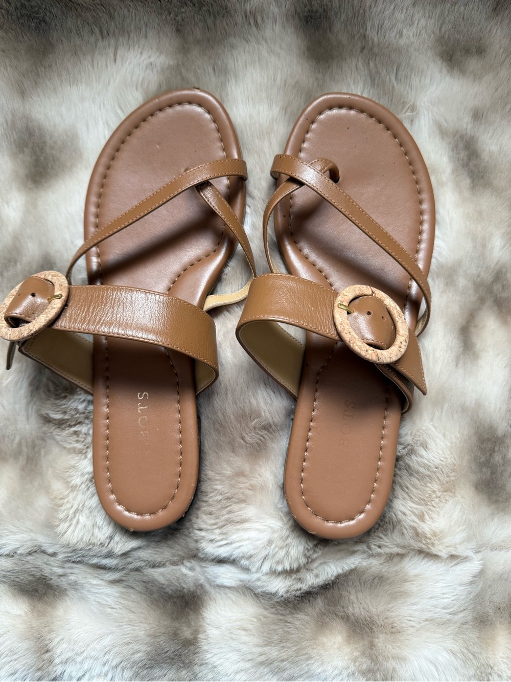 Talbots Tan Leather Sandals – Size 7